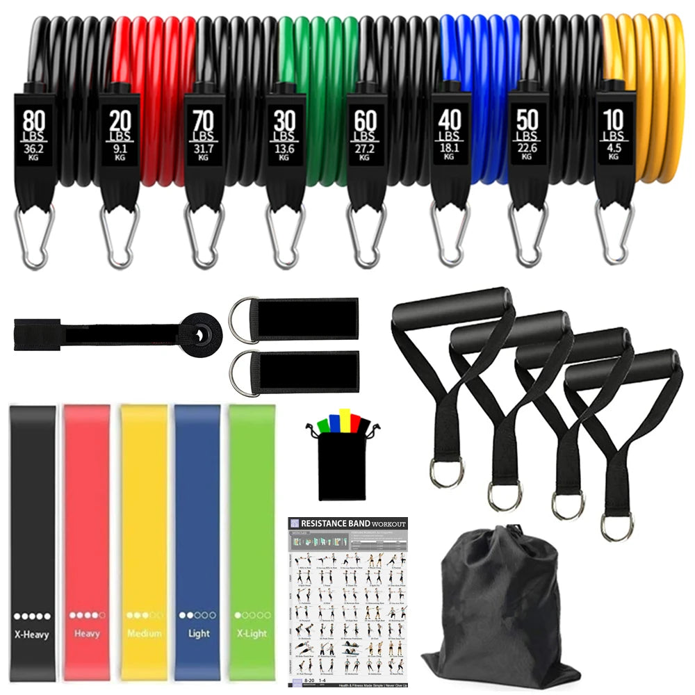 Fitness Resistance Bands Set