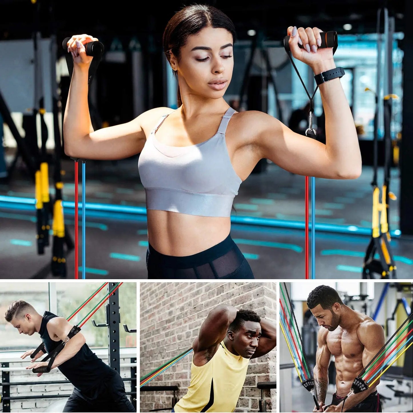 Fitness Resistance Bands Set
