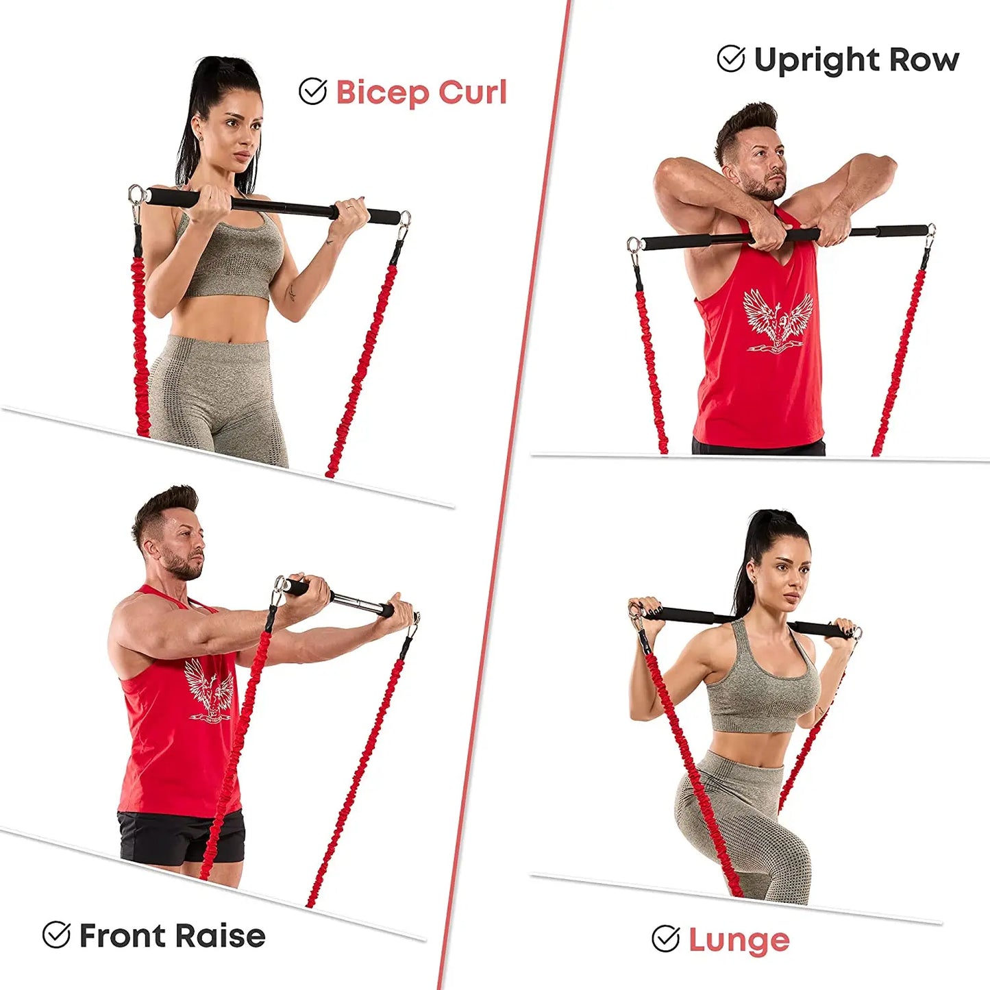 Fitness Resistance Bands Set