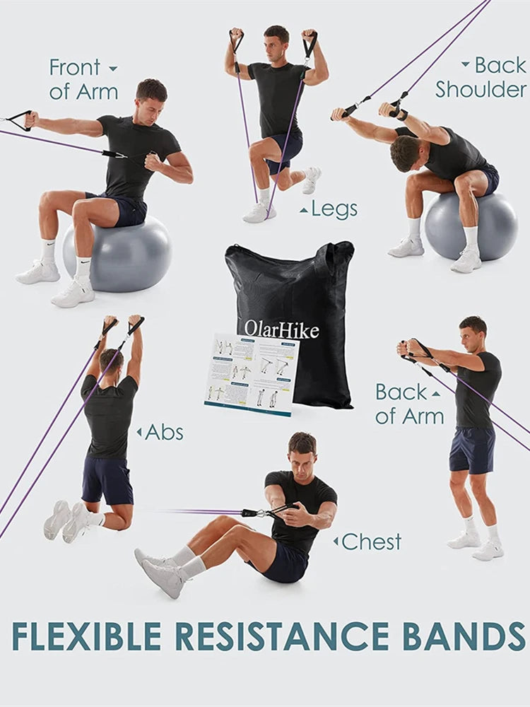 Fitness Resistance Bands Set