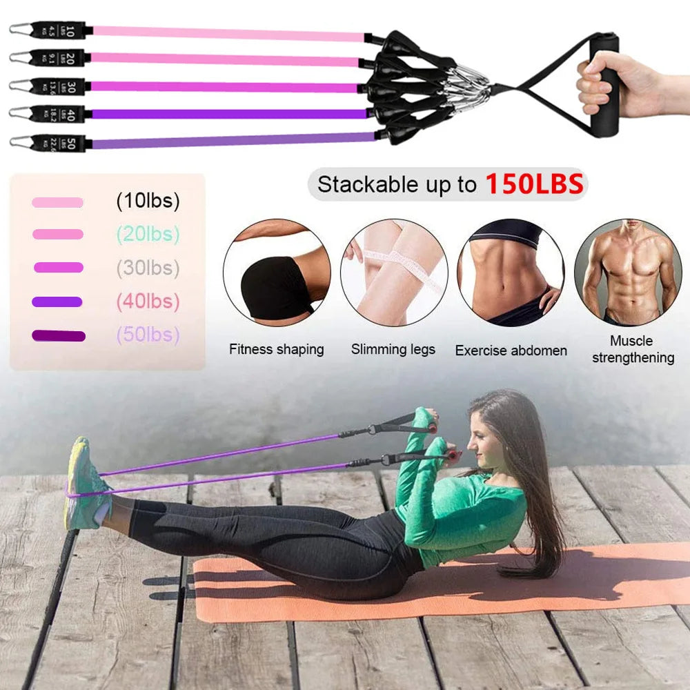 Fitness Resistance Bands Set