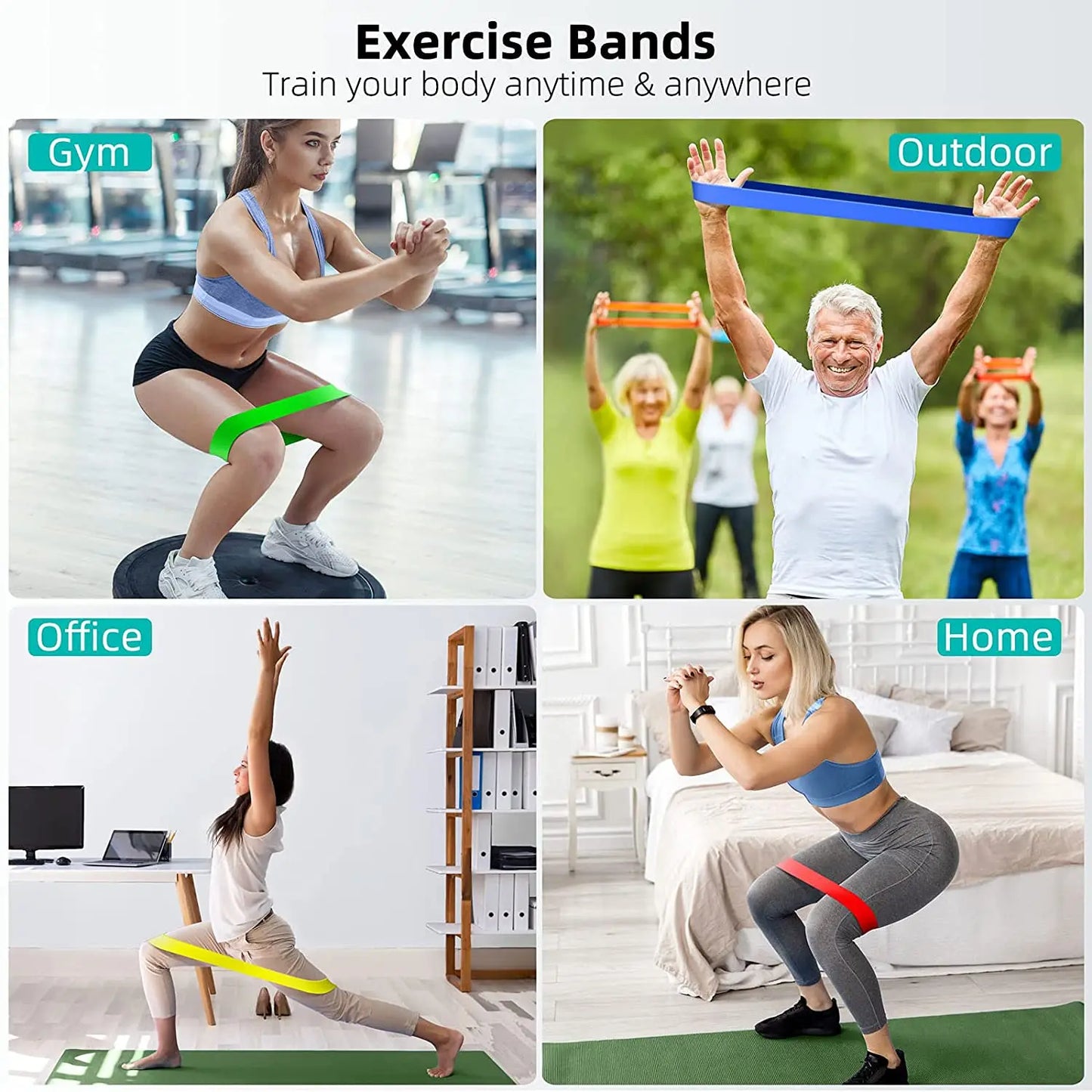 Fitness Resistance Bands Set