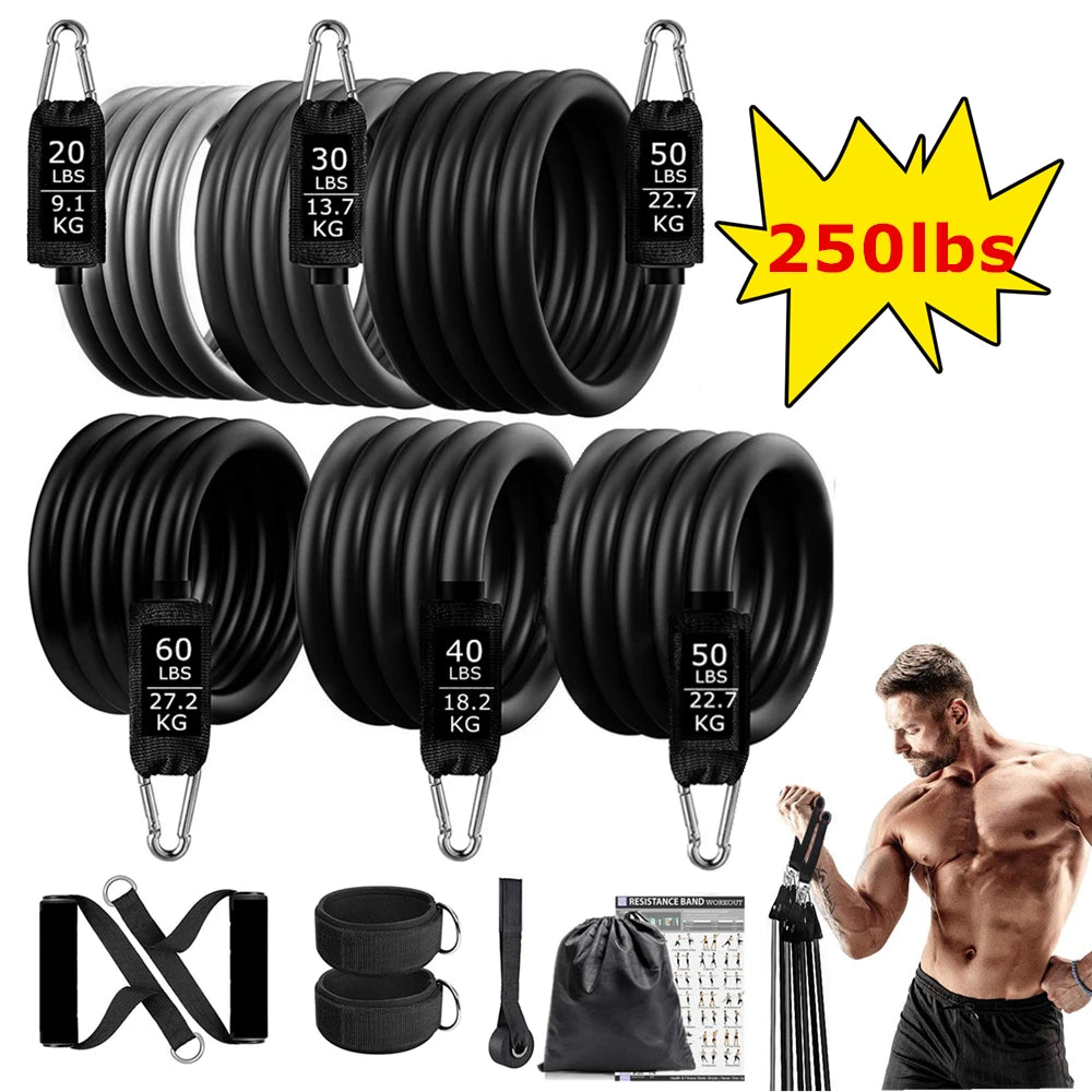 Fitness Resistance Bands Set