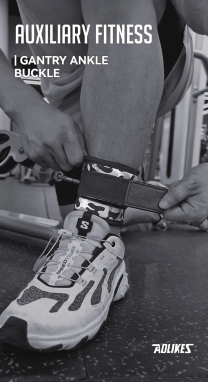 Adjustable D-Ring Ankle Straps for Cable Machines