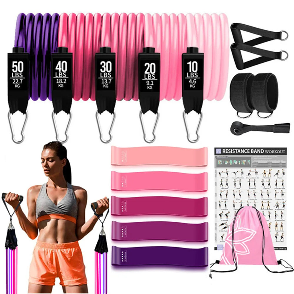 Fitness Resistance Bands Set