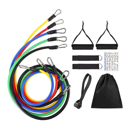 11pcs/Set Pull Rope, Resistance Bands, Portable Fitness Equipment.