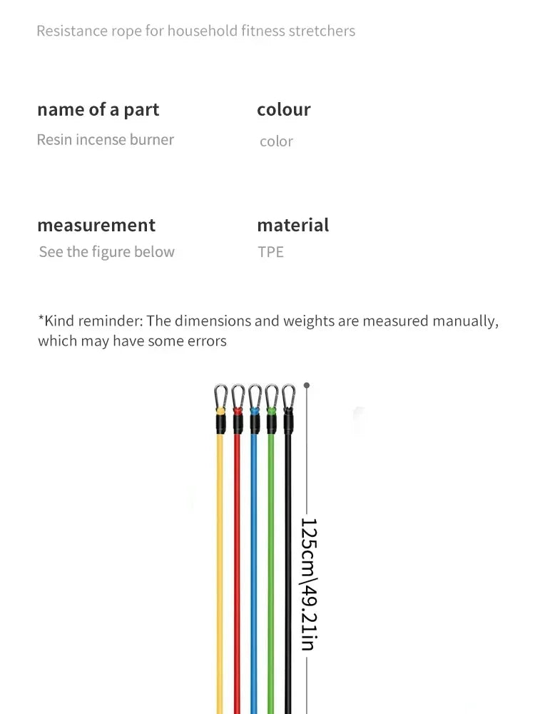 11pcs TPE Resistance Band Set