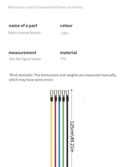 11pcs TPE Resistance Band Set