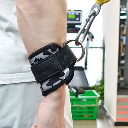 Adjustable D-Ring Ankle Straps for Cable Machines