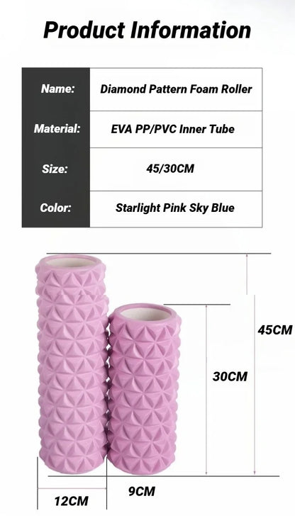 3D Diamond Foam Massage Roller