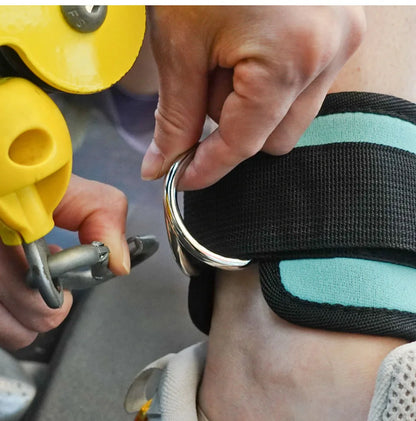 Adjustable D-Ring Ankle Straps for Cable Machines