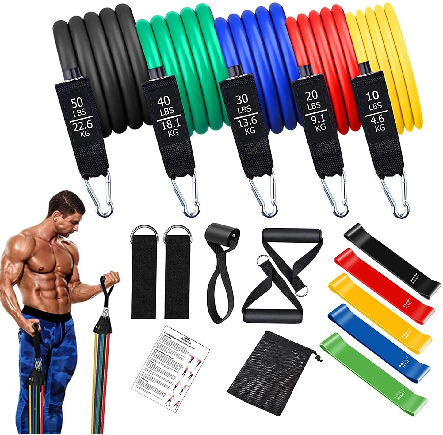 Fitness Resistance Bands Set